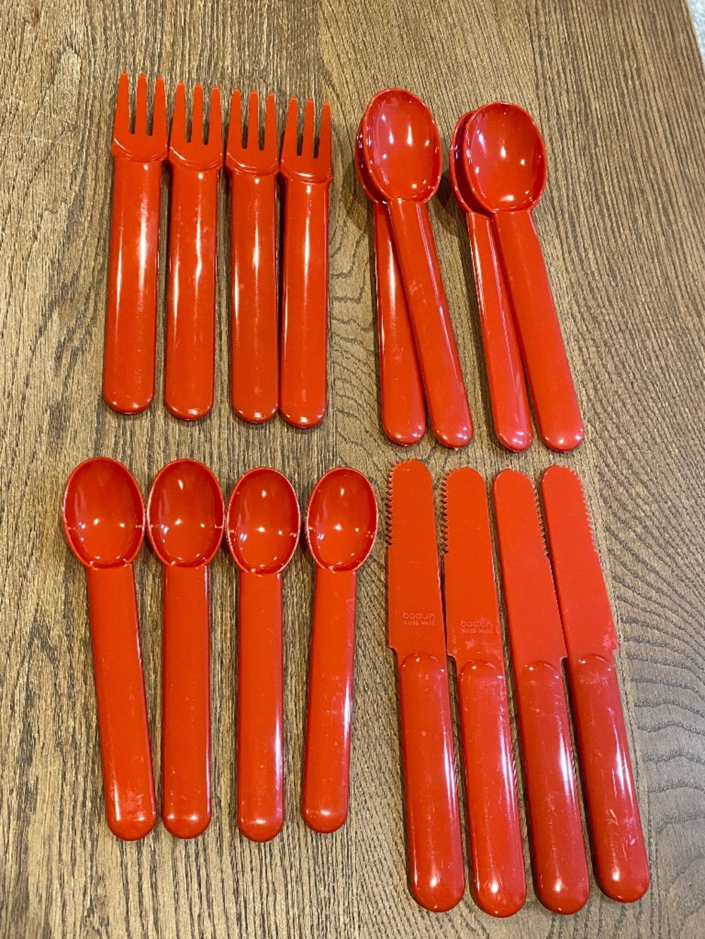 Bodum 1980s / 90s modernist picnic flatware